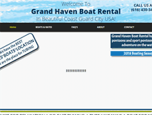 Tablet Screenshot of grandhavenboatrental.com